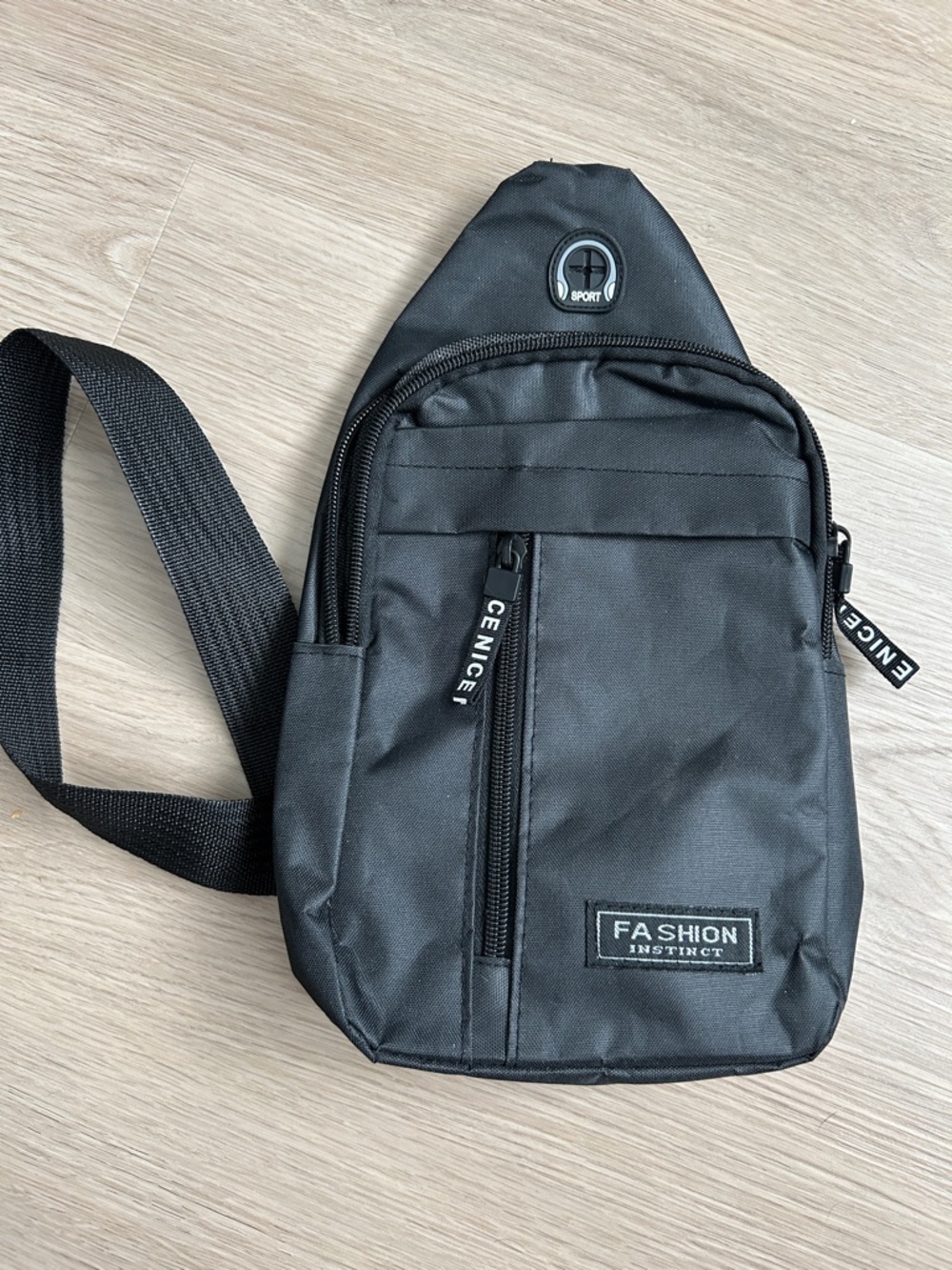 Black Sling Belt Bag